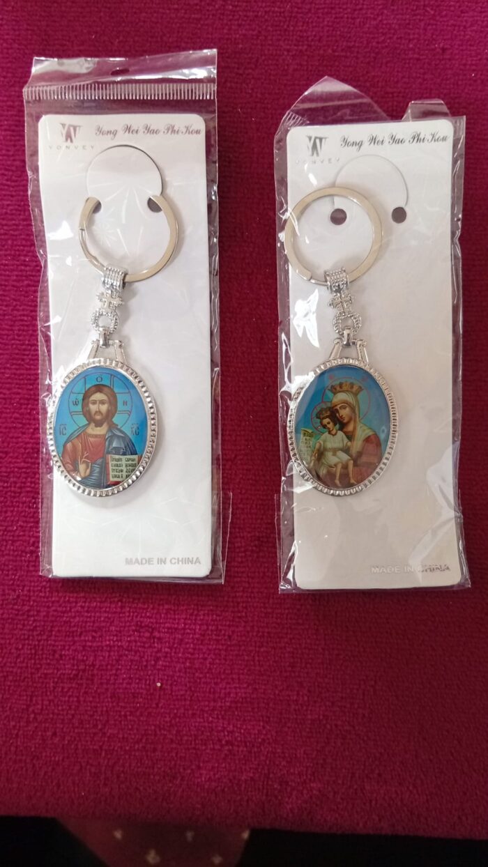 Breloc chei Iisus Hristos - Maica Domnului