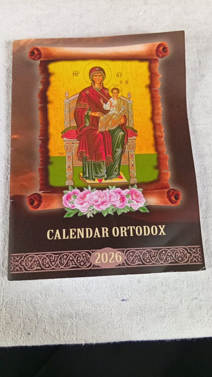 Calendar Ortodox 2026 tip carte