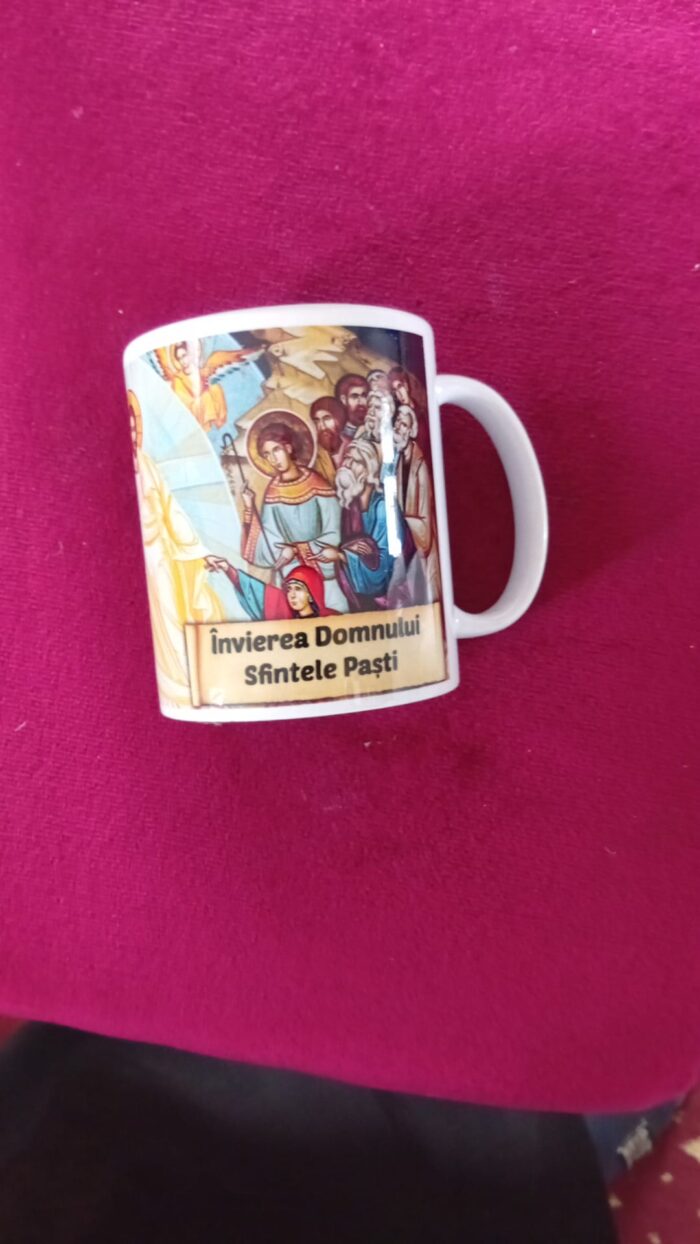 Cană cu icoane pascale